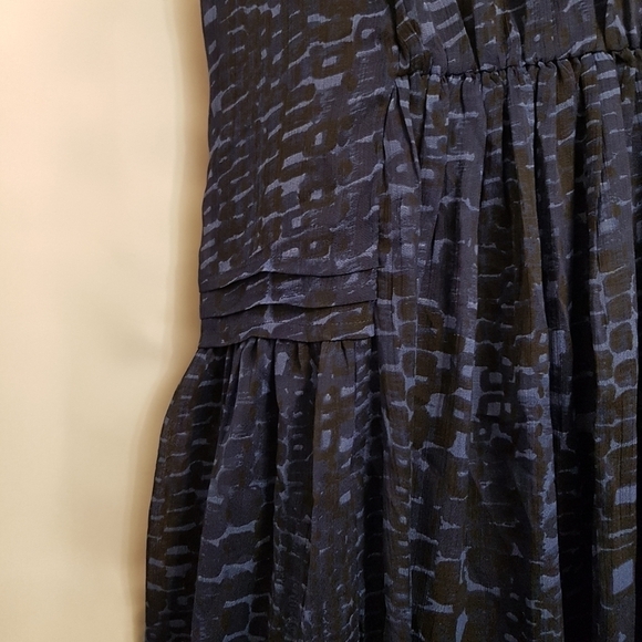 Lucky Brand women's blue lined gauze size small dress NWT - Picture 2 of 11